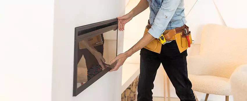 Metal Fireplace Installation in Plainview, Texas
