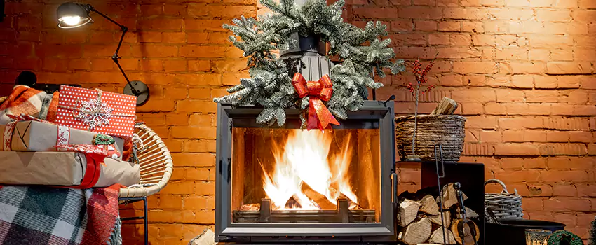 Travis Industries Linear Gas Fireplace Installation in Plainview, Texas